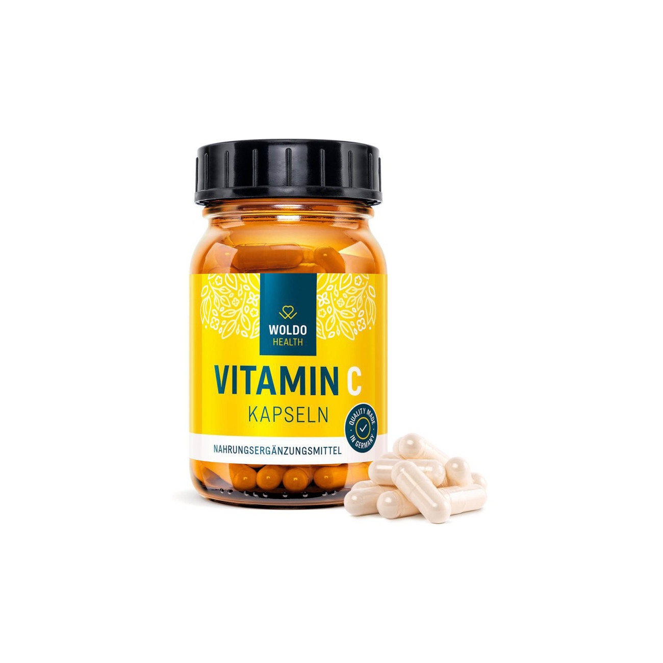 Přírodní Vitamín C 120 kapslí - lahvička, kapsle