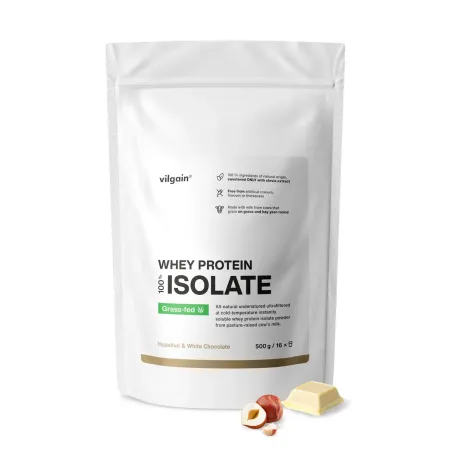 Vilgain Grass-Fed Whey Protein Isolate ⁠Bílá čokoláda a lískový oříšek