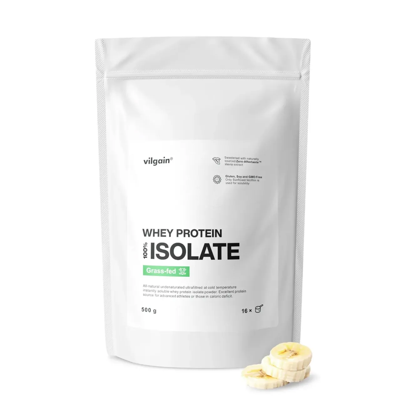 Vilgain Grass-Fed Whey Protein Isolate ⁠Banán