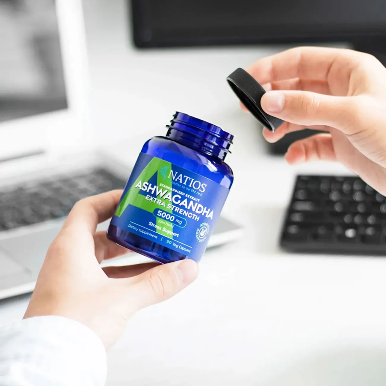 NATIOS Ashwagandha Extract, 5000 mg, Extra Strength obal