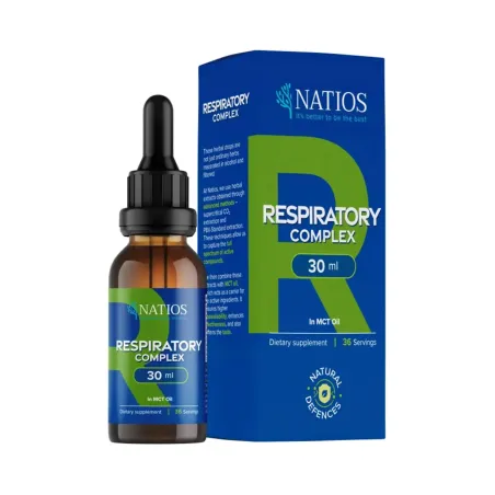NATIOS Respiratory Complex, Bylinné kapky v MCT oleji, 30 ml