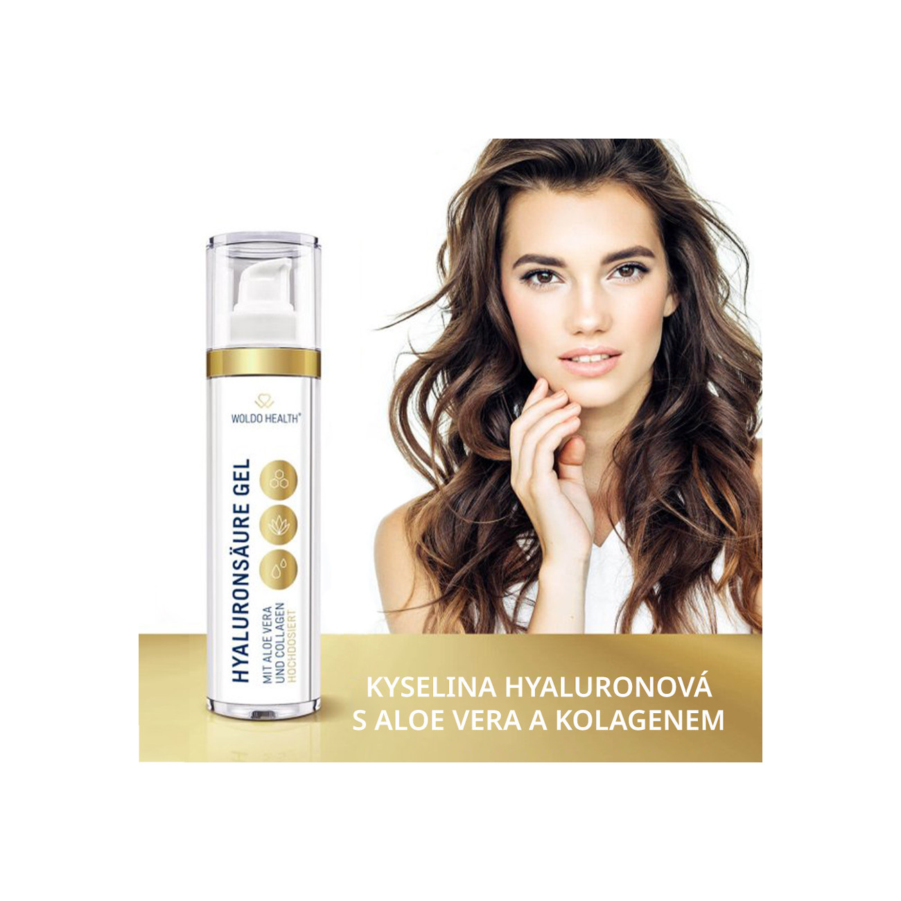 Kyselina hyaluronová sérum 50 ml s aloe vera a kolagenem