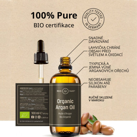 BIO arganový olej 100 ml benefity