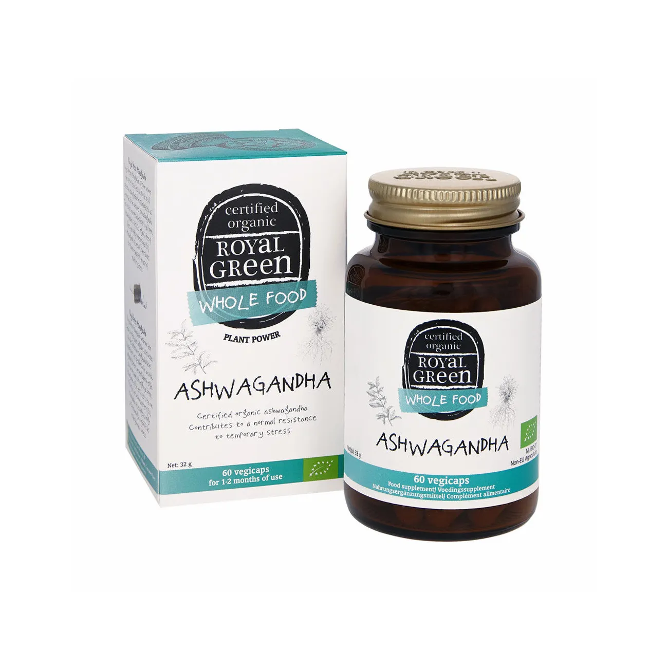 Royal Green Bio Ashwagandha 60 kapslí