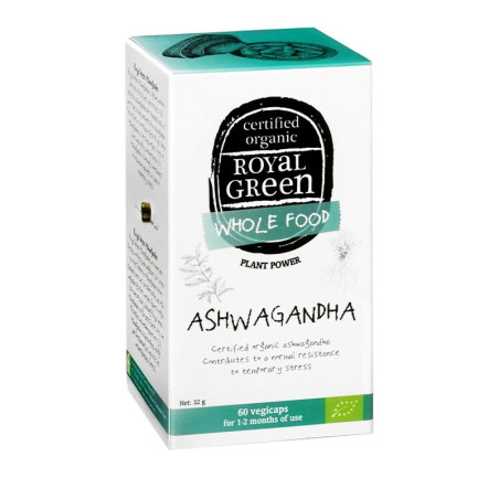 Royal Green Bio Ashwagandha 60 kapslí - krabička