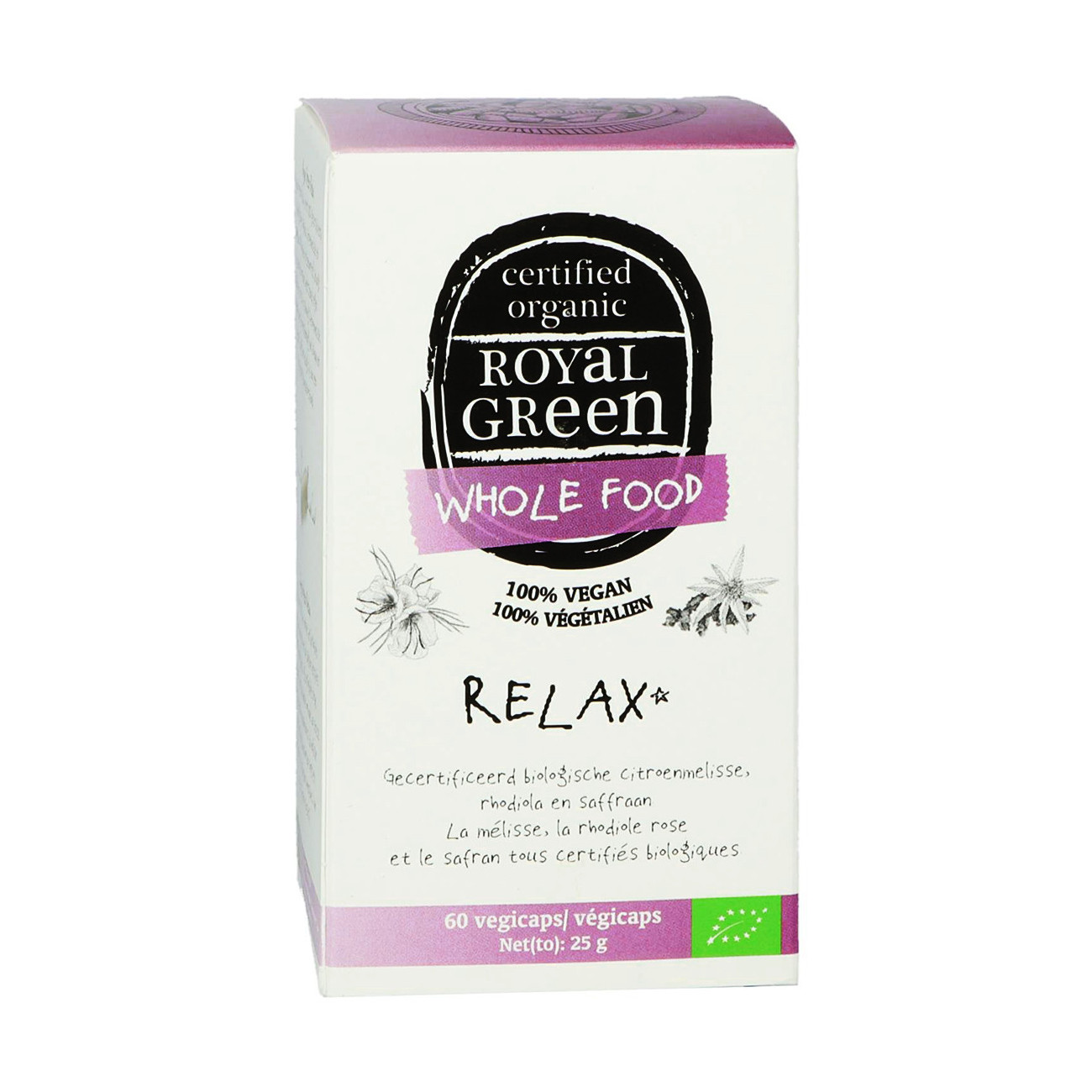 Royal Green Bio Relax 60 kapslí - krabička