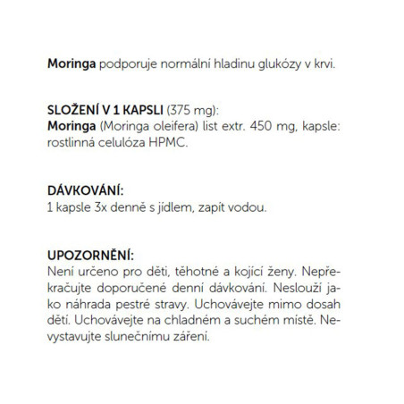 Moringa 60 kapslí - složení