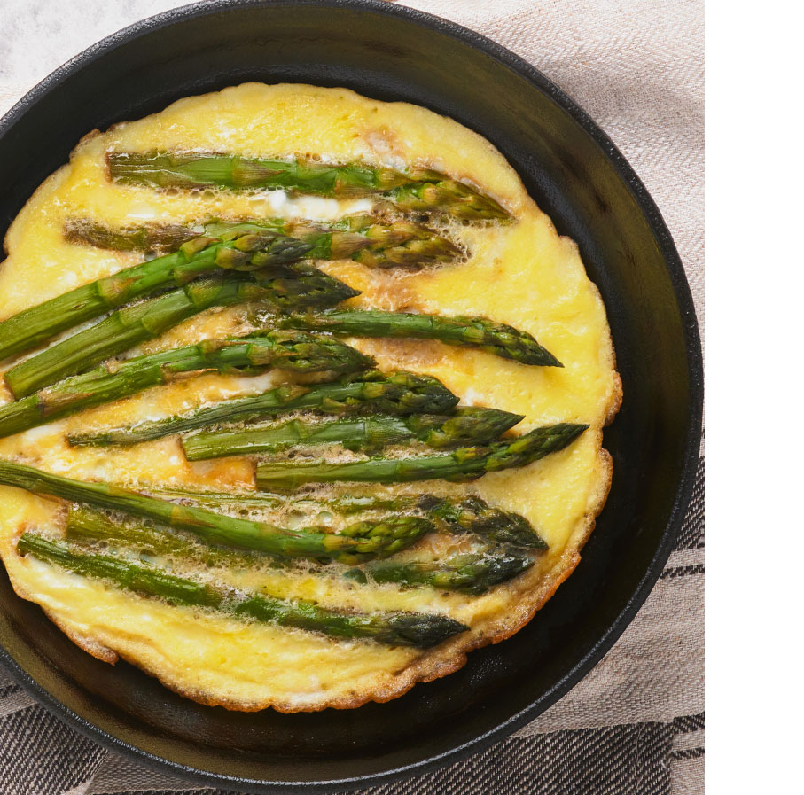 fritta se zeleným chřestem recept